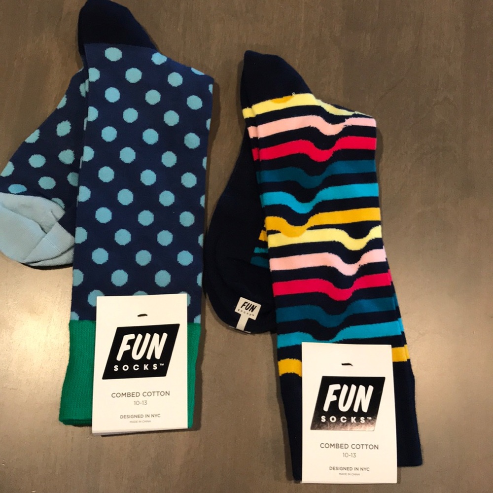 Fun Socks NWT 2 Pair